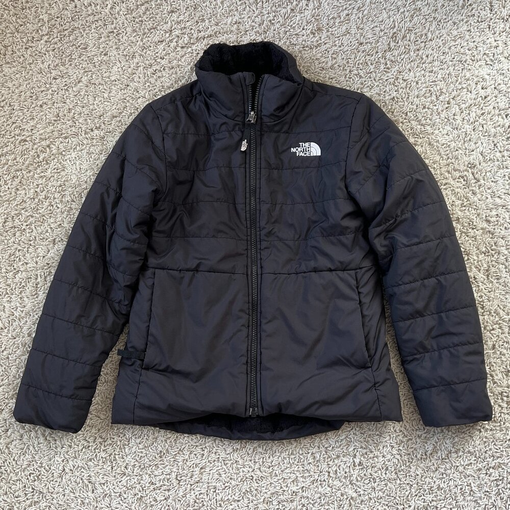 The North Face Reversible Puffer Jacket Black Size M 10/12 - Picture 2 of 7